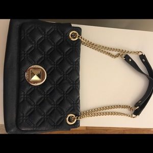 Kate Spade Quilted Adjustable Navy Bag